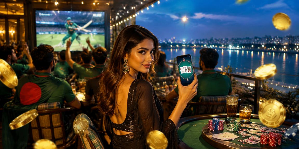 কুমিল্লায় ক্রিকেট বেটিং উপভোগ করছেন একজন তরুণ বাংলাদেশি ব্যবহারকারী